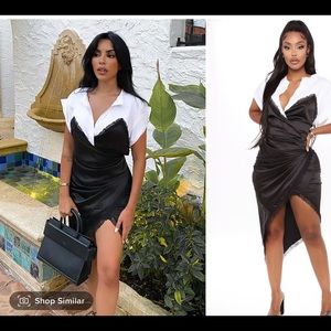 Fashion Nova- Satin Midi Dress-NWT